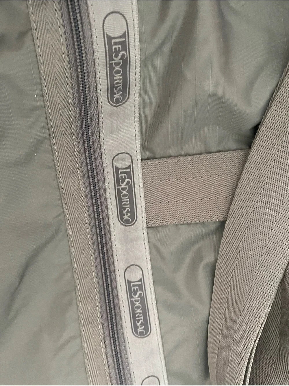 LeSportsac Gray Nylon Travel Tote Bag